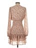 Active USA 100% Polyester Floral Tan Casual Dress Size S - photo 2