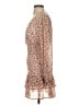 Active USA 100% Polyester Floral Tan Casual Dress Size S - photo 5