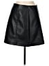 Babaton Solid Black Faux Leather Skirt Size 6 - photo 1