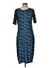 Lularoe Graphic Blue Casual Dress Size L - photo 1