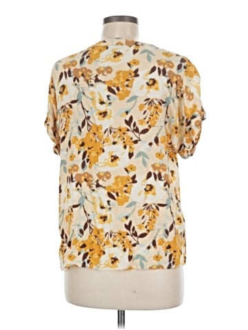 dip Short Sleeve Blouse (view 2)