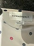 Summersalt 100% Polyester Polka Dots Ivory Short Sleeve Blouse Size M - photo 7