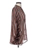 CAbi Stripes Brown Long Sleeve Blouse Size XS - photo 4