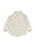 Cat & Jack 100% Cotton Hearts Ivory Long Sleeve Button-Down Shirt 12-18 MO / 18 MO - photo 2