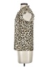 J.Crew 100% Polyester Animal Print Ivory Sleeveless Blouse Size XXS - photo 5