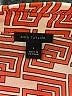 Ann Taylor 100% Polyester Print Orange Long Sleeve Blouse Size L - photo 7