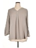 Apt. 9 100% Polyester Gray 3/4 Sleeve Blouse Size XL - photo 1