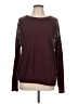 Coco + Carmen Burgundy Pullover Sweater Size L - photo 1