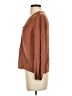 Vince. 100% Silk Brown Long Sleeve Silk Top Size XS - photo 5
