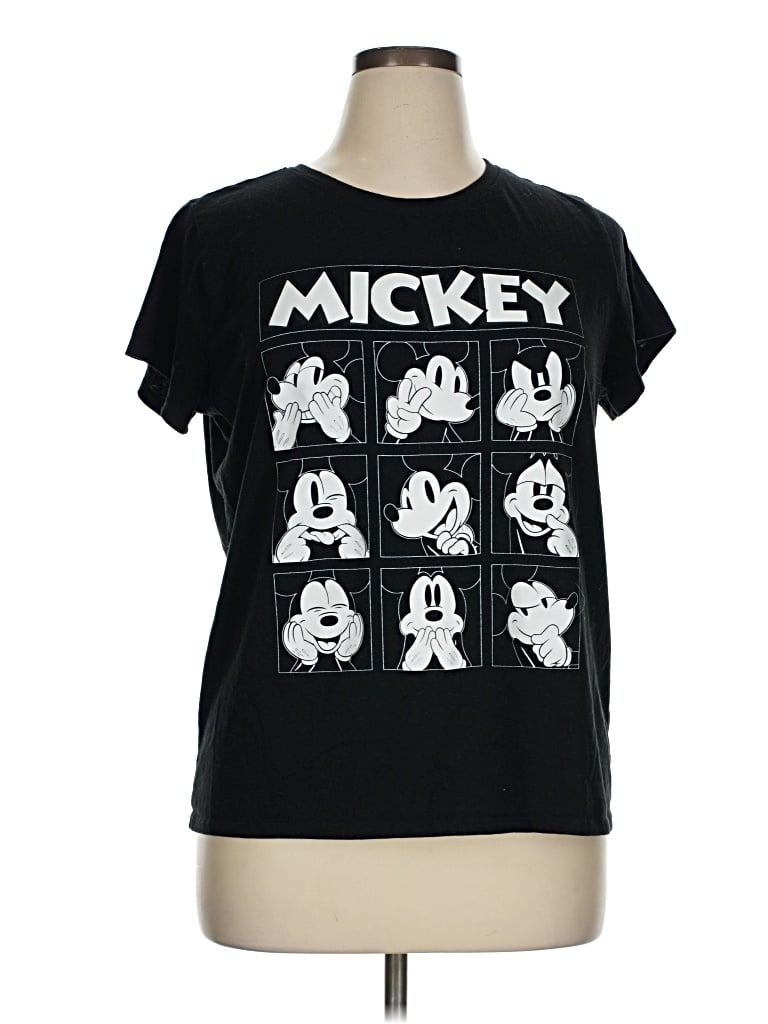 Pre-owned Disney Short Sleeve T-shirt In Black