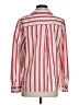 Harshman 100% Cotton Stripes Red Long Sleeve Blouse Size S - photo 2