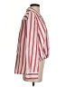 Harshman 100% Cotton Stripes Red Long Sleeve Blouse Size S - photo 4