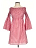 Max Studio Checkered-gingham Red Casual Dress Size XS - photo 1