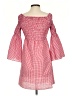 Max Studio Checkered-gingham Red Casual Dress Size XS - photo 2