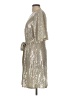 JM Studio Metallic Silver Cocktail Dress Size 12 - photo 5