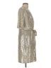 JM Studio Metallic Silver Cocktail Dress Size 12 - photo 4