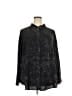 Torrid 100% Rayon Paisley Black Long Sleeve Blouse Size 3X Plus (3) - photo 1