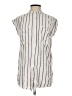 Knot Sisters 100% Rayon Stripes Ivory Sleeveless Button-Down Shirt Size S - photo 1
