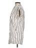 Knot Sisters 100% Rayon Stripes Ivory Sleeveless Button-Down Shirt Size S - photo 5