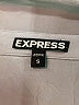 Express 100% Rayon Gray 3/4 Sleeve Button-Down Shirt Size S - photo 7