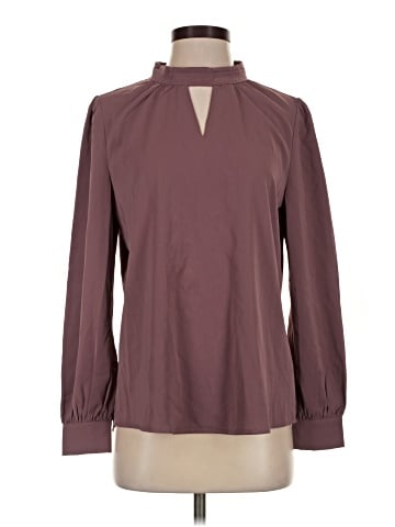 Allegra K Long Sleeve Blouse (view 1)
