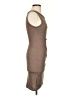 Leith Solid Brown Casual Dress Size XS - photo 4