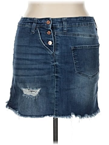 Celebrity Pink Denim Skirt (view 1)