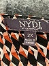 NYDJ 100% Polyester Brown 3/4 Sleeve Blouse Size 2X - photo 7