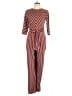 Ces Femme Stripes Red Jumpsuit Size 4 - photo 1