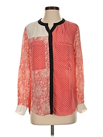 Rebecca Taylor Long Sleeve Silk Top (view 1)