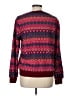 Trina Turk 100% Nylon Print Burgundy Pullover Sweater Size L - photo 2