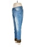 Hydraulic Animal Print Blue Jeans Size 8 - photo 5