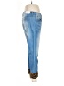 Hydraulic Animal Print Blue Jeans Size 8 - photo 4