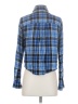 Rails 100% Rayon Plaid Blue Long Sleeve Blouse Size S - photo 2