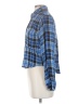 Rails 100% Rayon Plaid Blue Long Sleeve Blouse Size S - photo 5