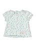 Obaibi White Short Sleeve Blouse 3-6 MO / 6 MO - photo 1