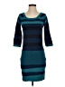 Max Studio Stripes Teal Casual Dress Size S - photo 1