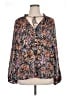 H&M Floral Black Long Sleeve Blouse Size XL - photo 1
