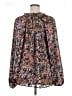 H&M Floral Black Long Sleeve Blouse Size XL - photo 2