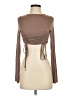 PUBLIK Brown Long Sleeve Top Size S - photo 1