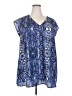 Daniel Rainn 100% Polyester Blue Sleeveless Blouse Size 2X - photo 1