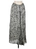 Zara 100% Polyester Animal Print Silver Casual Skirt Size M - photo 1