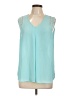 Daniel Rainn Teal Sleeveless Blouse Size L - photo 1
