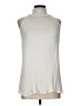 Essentials 100% Polyester Ivory Sleeveless Blouse Size L - photo 1
