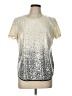 Merona Stars Ivory Short Sleeve Blouse Size L - photo 1