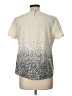 Merona Stars Ivory Short Sleeve Blouse Size L - photo 2