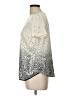 Merona Stars Ivory Short Sleeve Blouse Size L - photo 5