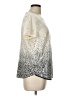 Merona Stars Ivory Short Sleeve Blouse Size L - photo 4