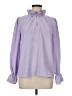 J.Crew 100% Polyester Purple Long Sleeve Blouse Size M - photo 1