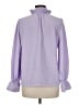 J.Crew 100% Polyester Purple Long Sleeve Blouse Size M - photo 2